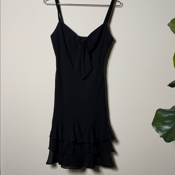 Blondie Nites Black Layered Mini Dress - Picture 1 of 9